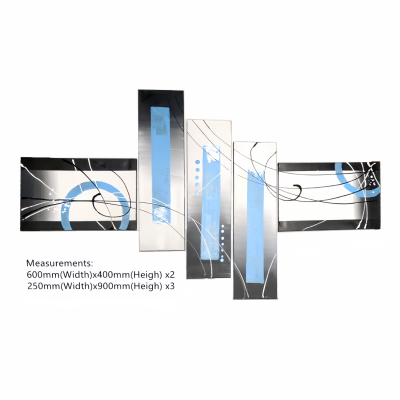 Handmade Modern Abstract Art Oil Painting #Blue Handmade Modern Abstract Art Oil Painting #Blue